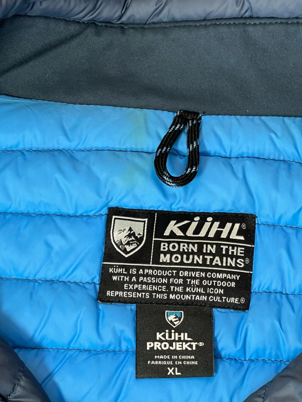 Kuhl Spyfire Men's Insulated 800 Fill Down Jacket - Slate Blue Size XL - Picture 6 of 8